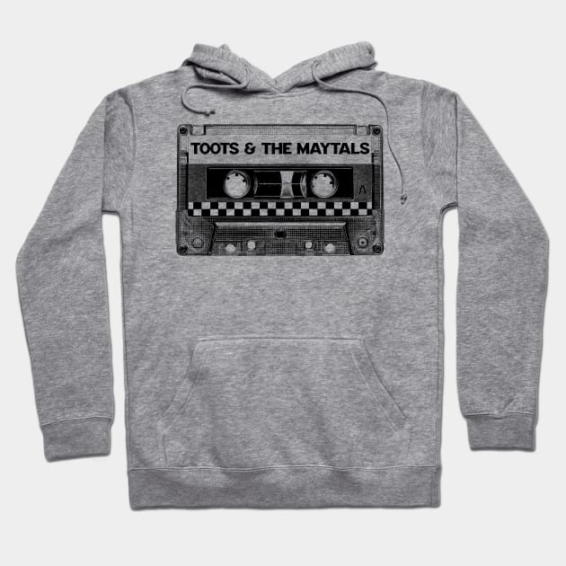 Toots & The Maytals - Retro Cassette Tape (Black) Hoodie by Eye Floaters